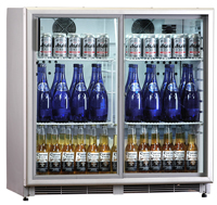 Prodis Top25SS Silver Sliding Double Door  Bar Display Bottle Coolers
