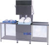  passthrough dishwasher shown with entry and exit tables